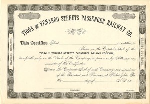 Tioga and Venango Streets Passenger Railway Co